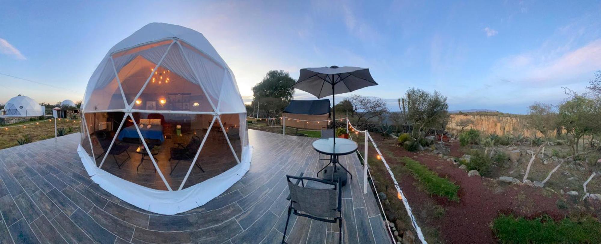 Готель El Gato Glamping Con Vista A Prismas Basalticos Уаска-де-Окампо Екстер'єр фото